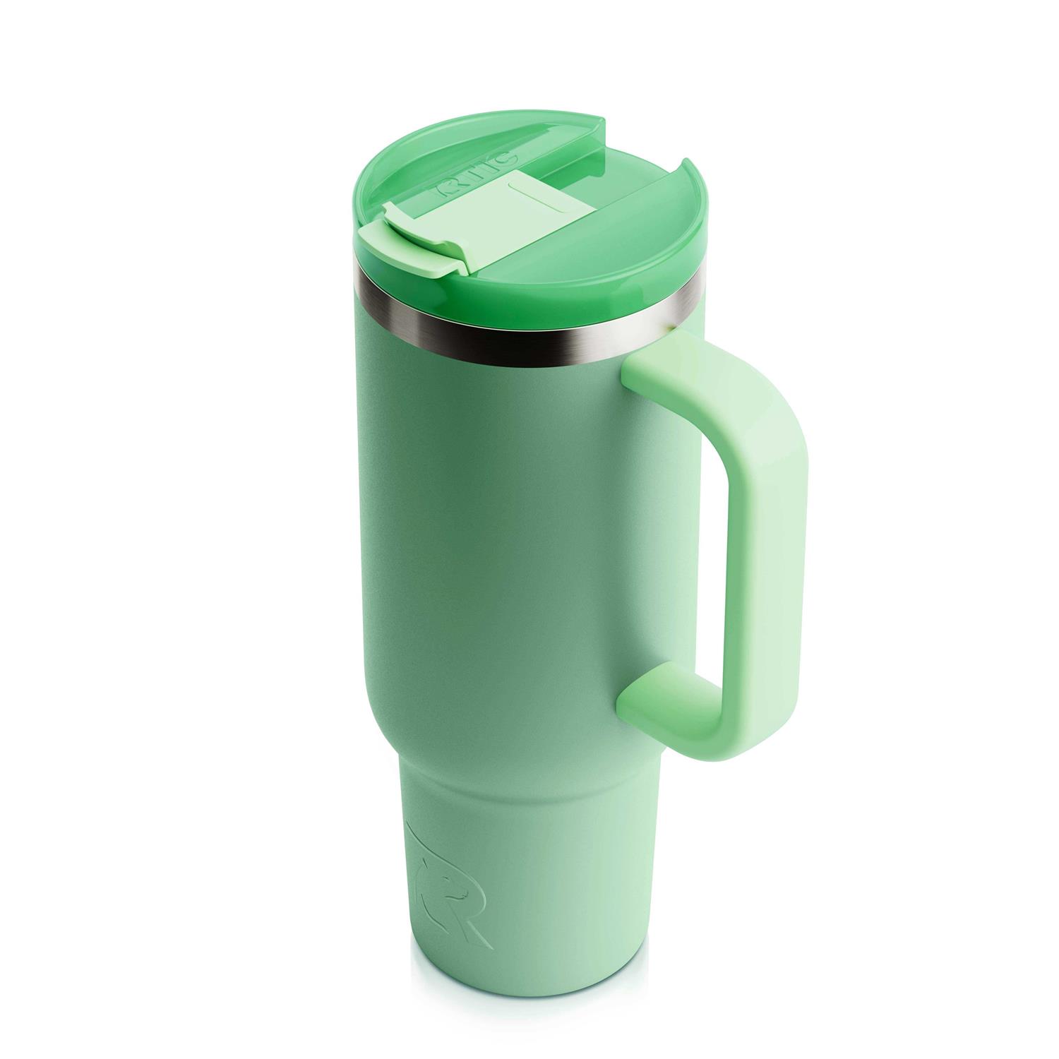 Rtic 30 oz Road Trip Tumbler Double-Walled Insulated Stainless Steel Portable Travel Coffee Mug Cup with Lid, Handle and Straw