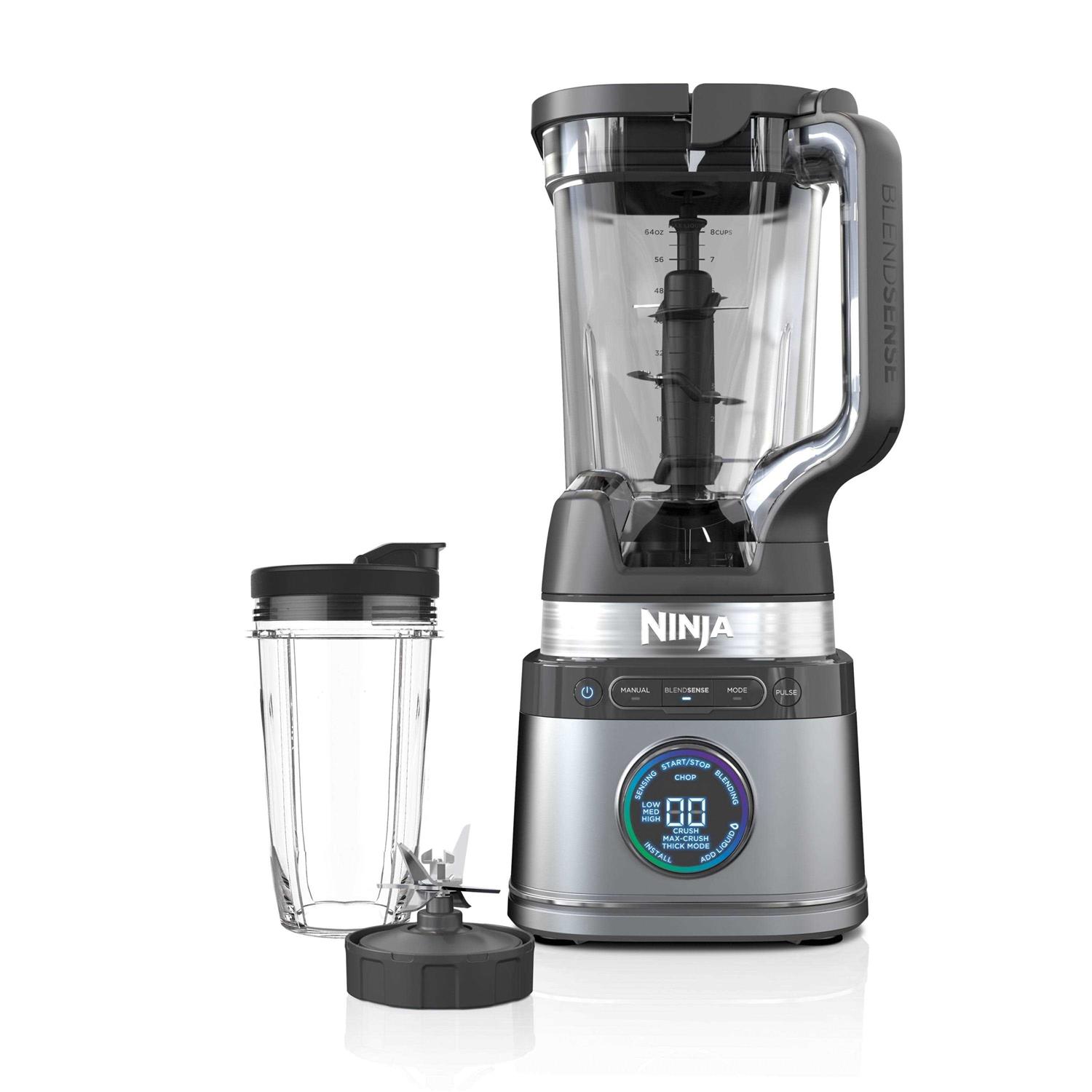 Ninja Detect Duo Power Blender + Single Serve with BlendSense Technology TB300