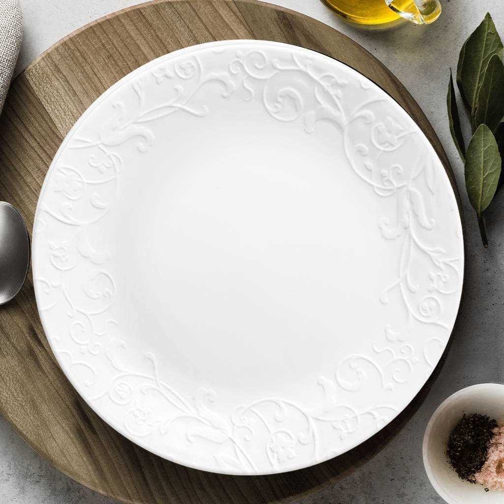 Corelle Embossed Faenza Dinner Plate