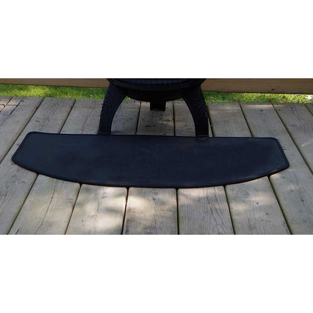 The Blue Rooster Half Round Flexible Fire Resistant Chiminea and Fireplace Hearth Pad