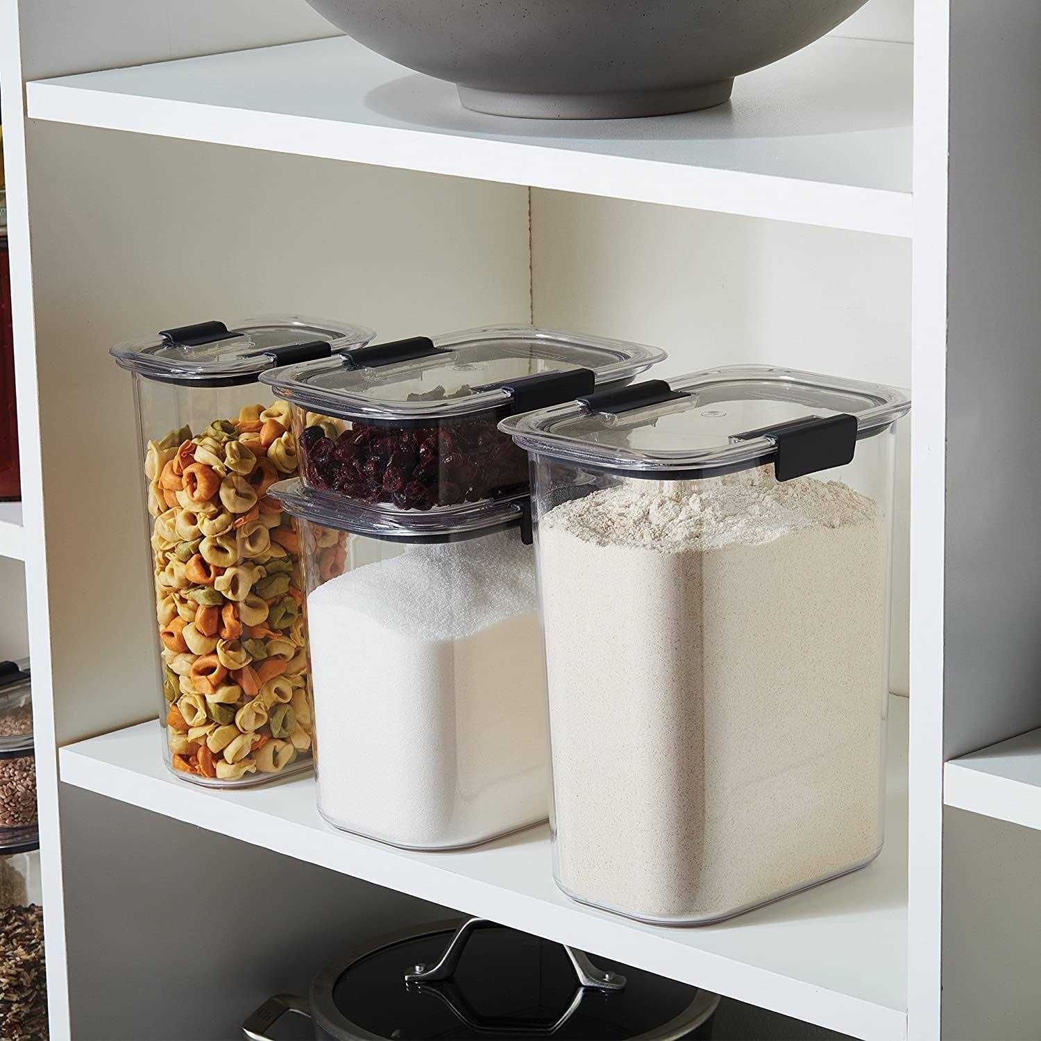 Rubbermaid Brilliance 8-Piece Pantry Food Storage Container Set