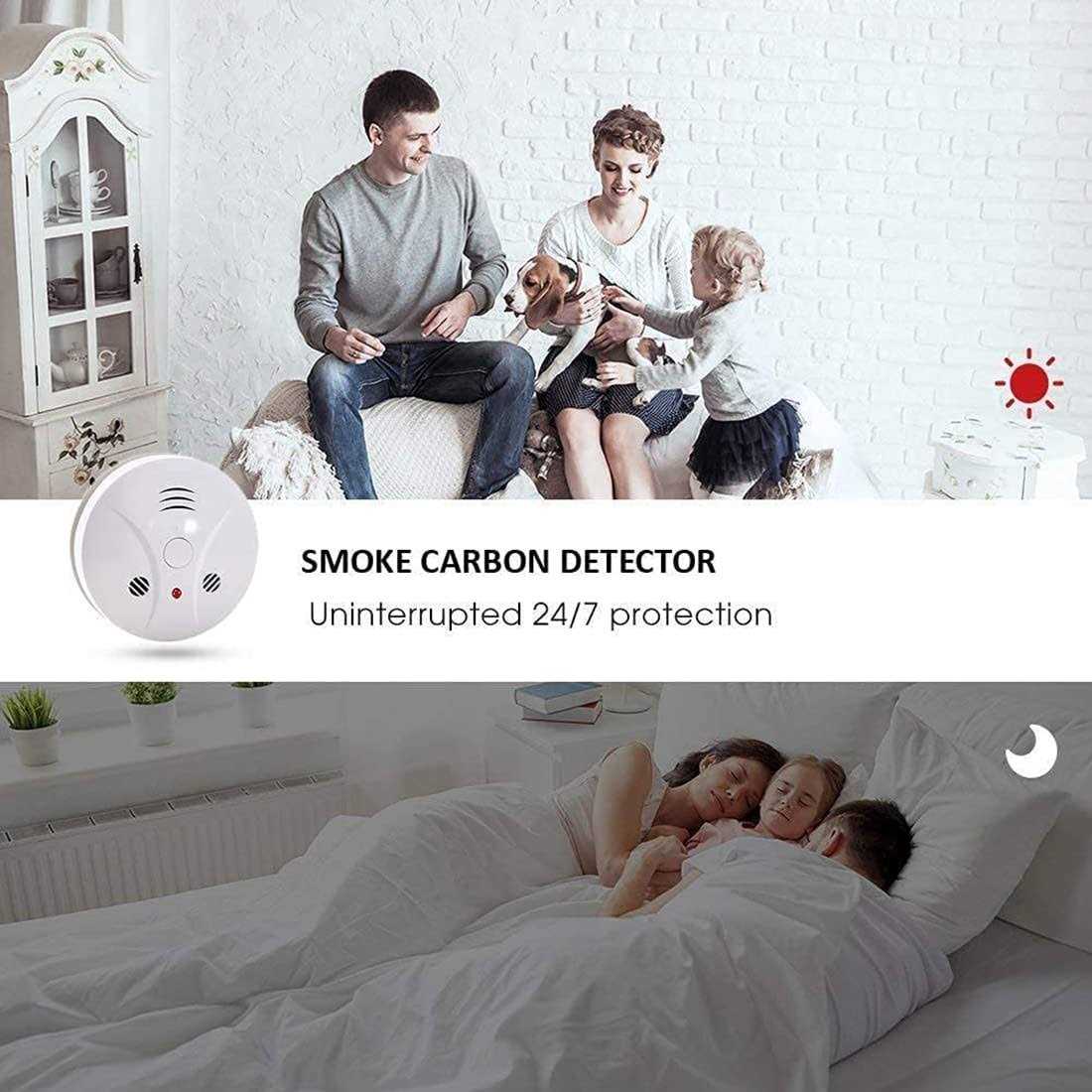 Lecoolife 3 Pack Combination Smoke and Carbon Monoxide Detector Battery Operated