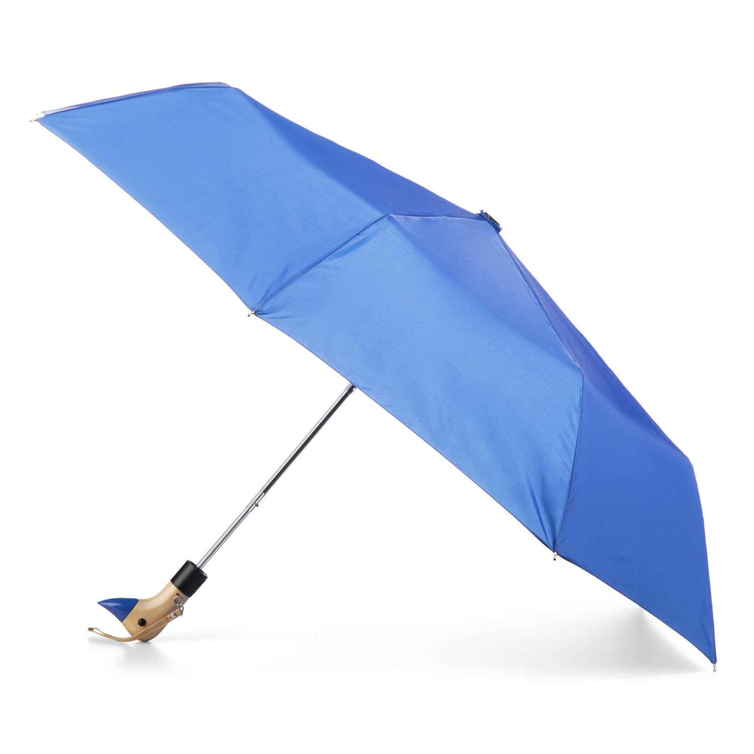 Totes Wooden Duck Handle Auto Open Umbrella