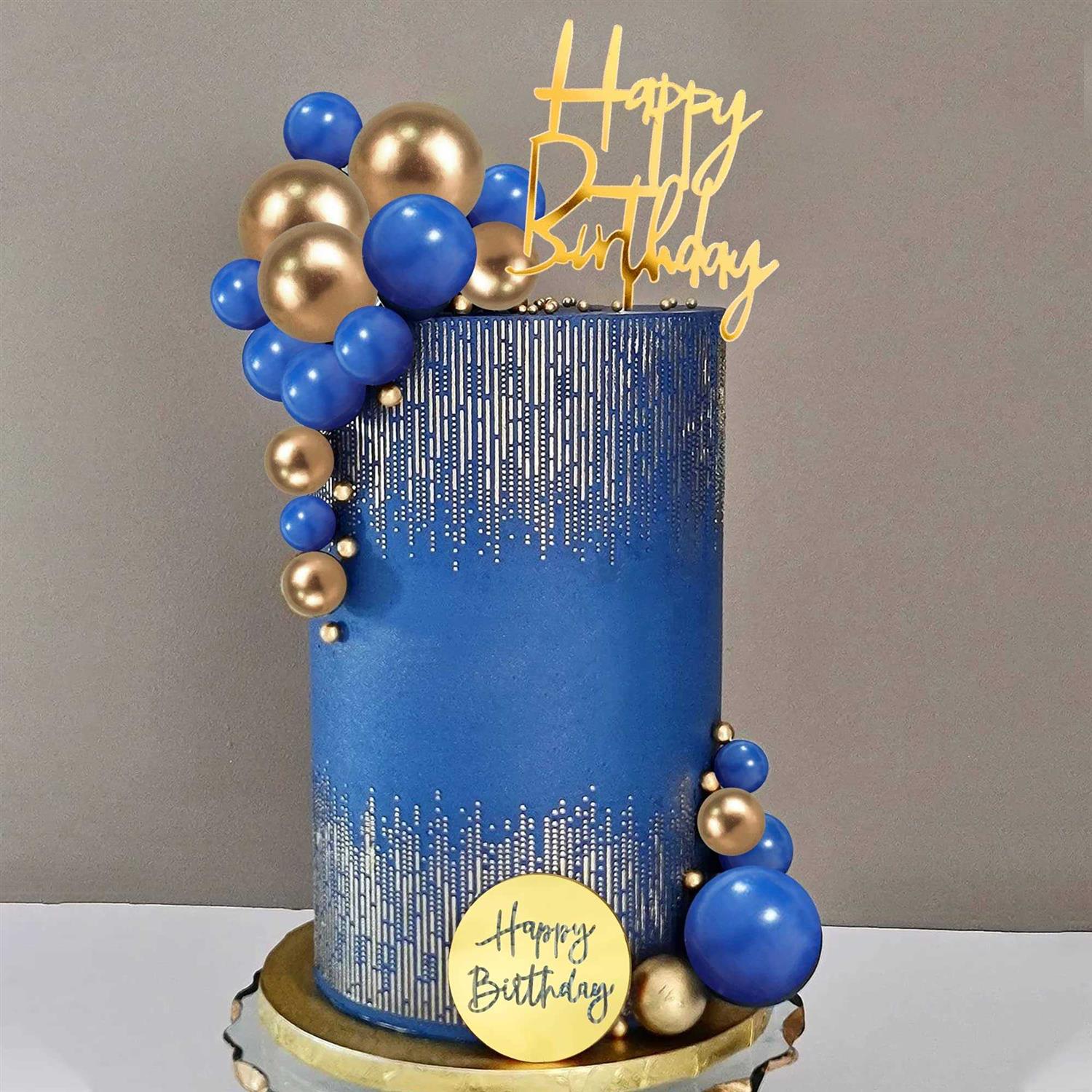 Man Cake Topper Gold Ball Cake Topper Happy Birthday Boho Cake Topper Decorations Boho Wedding Man Boy Birthday Party Baby Shower