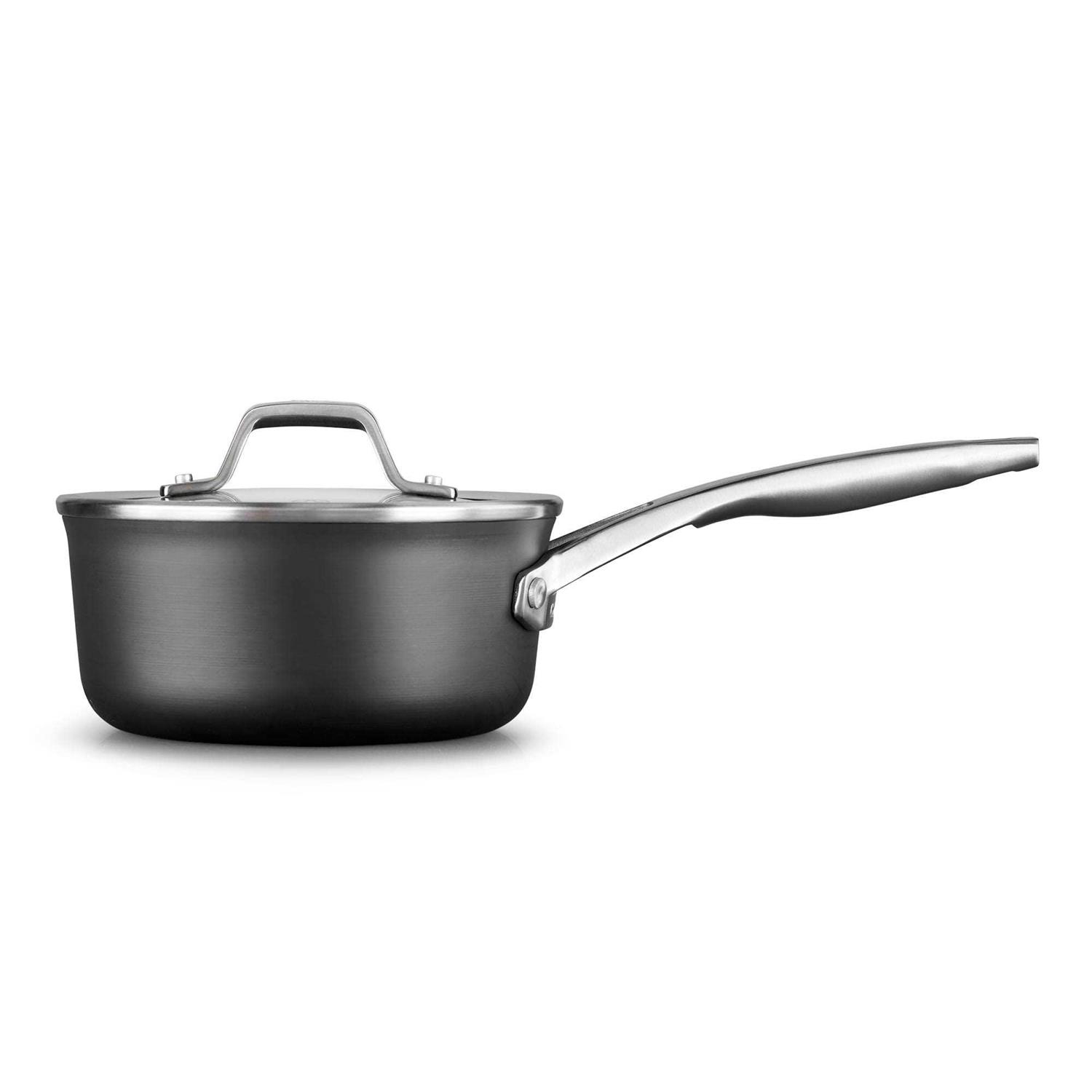 Calphalon Premier Hard-Anodized Nonstick Sauce Pan with Lid