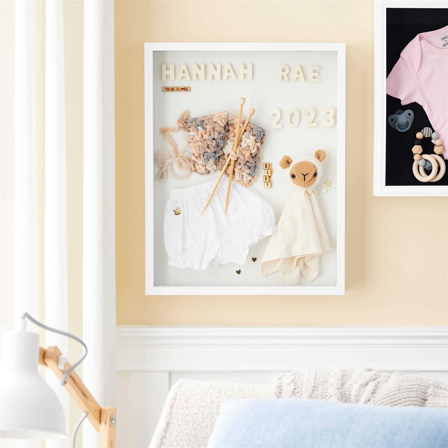 White Flat Shadow Box by Studio Decor