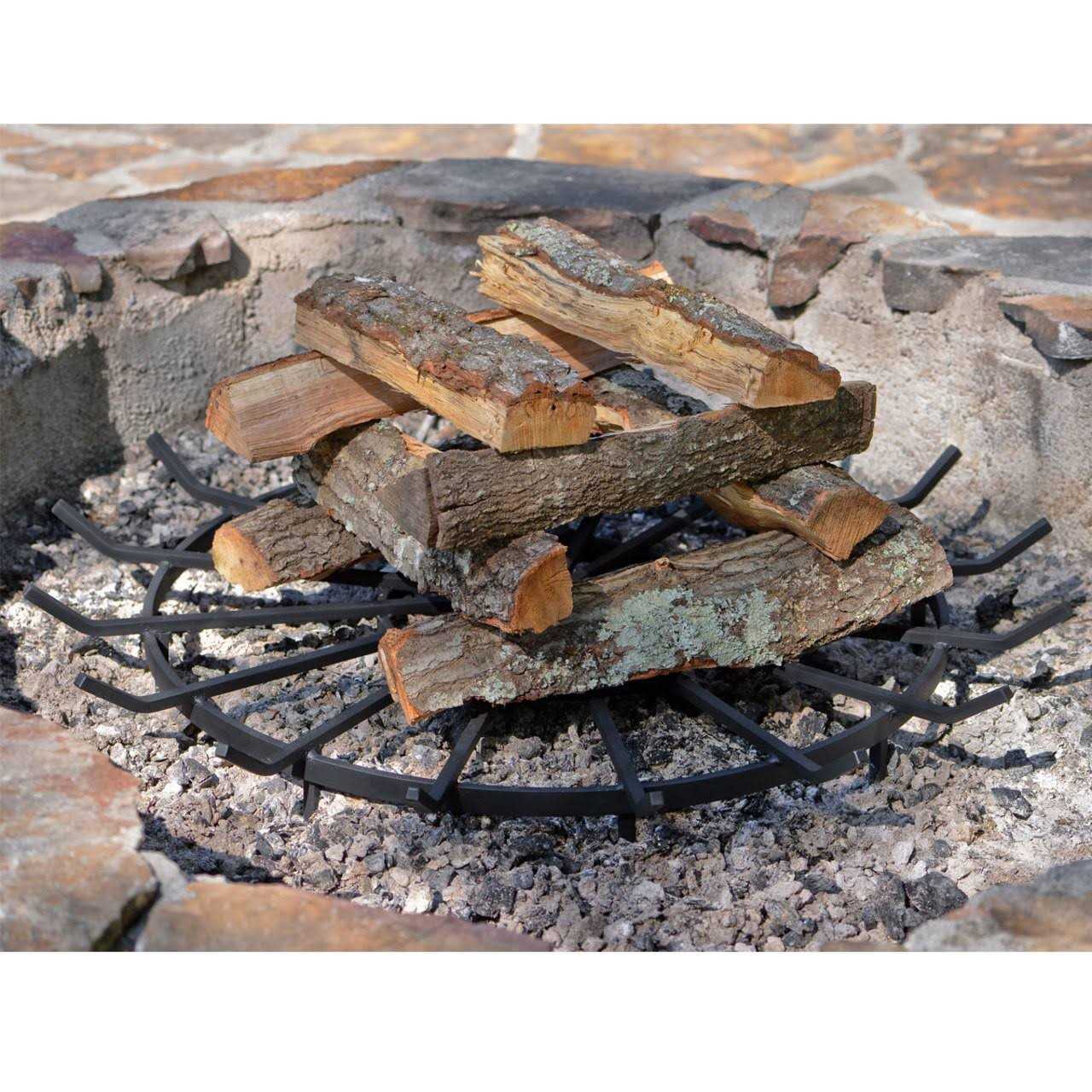 SteelFreak Heavy Duty Wagon Wheel Fire Pit Grate