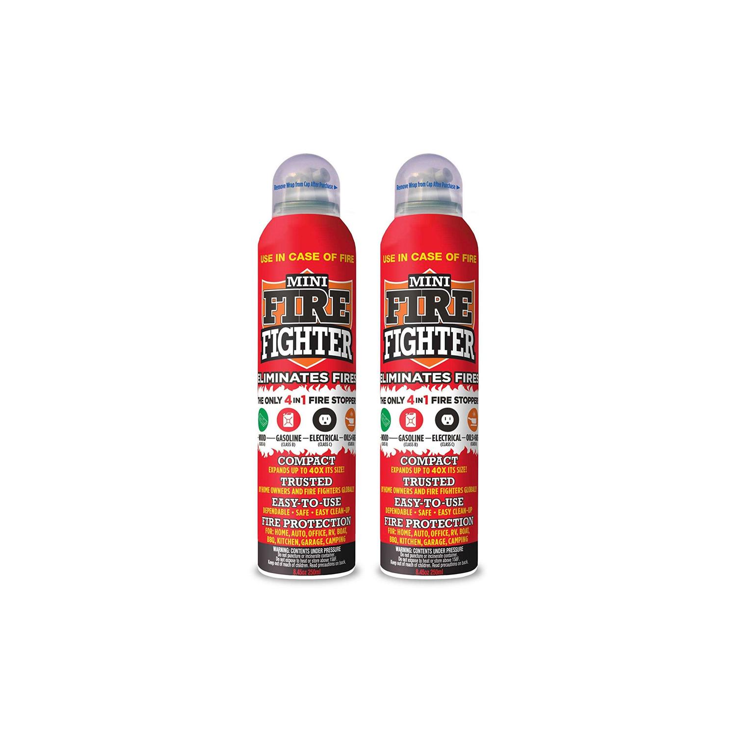 Mini Firefighter All Purpose Fire Extinguisher Classes Abck Gasoline, Kitchen Grease Oil and Fats, Electric and Wood Fires For Home Apartment Office