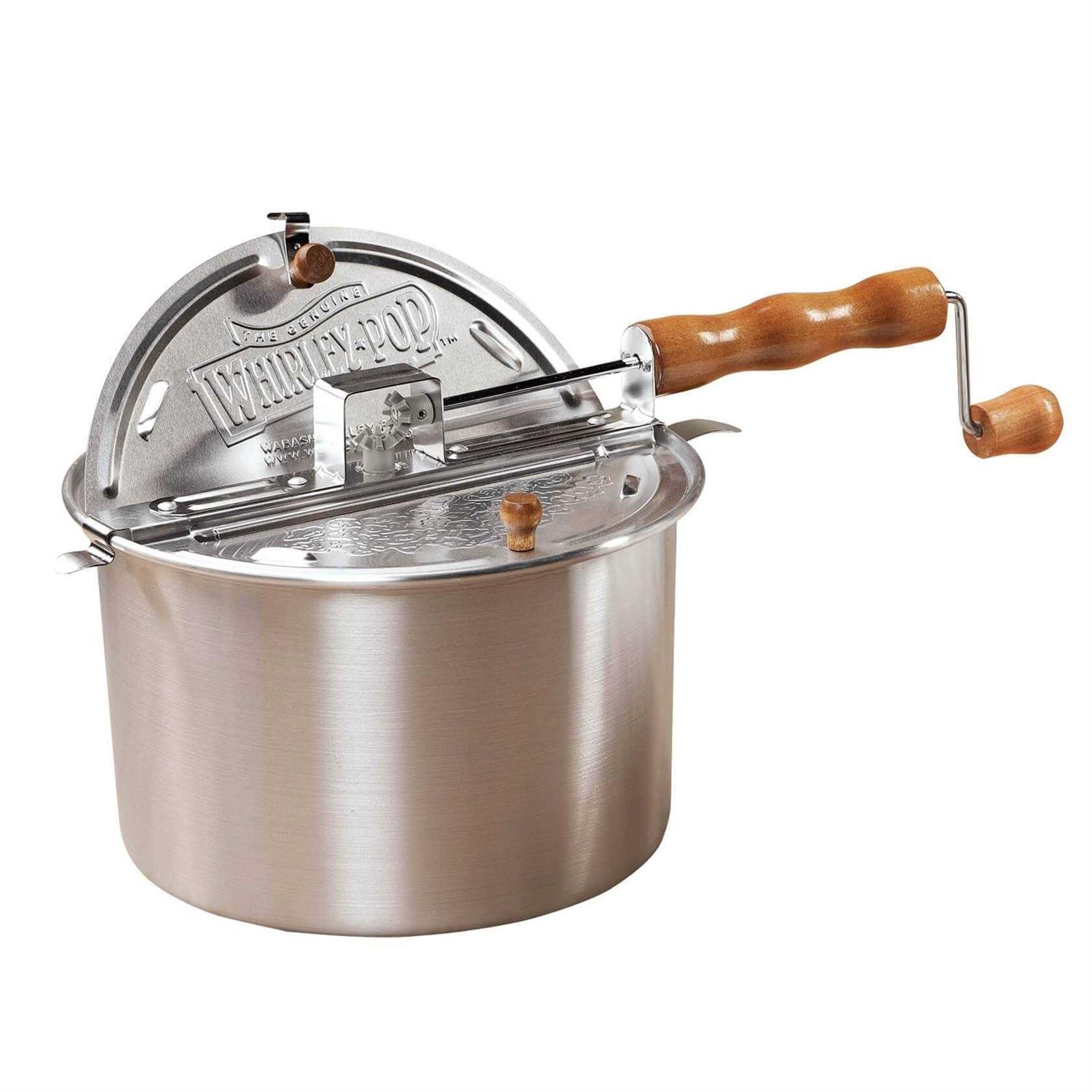 Wabash Valley Farms Stainless Steel Whirley-Pop Popcorn Popper
