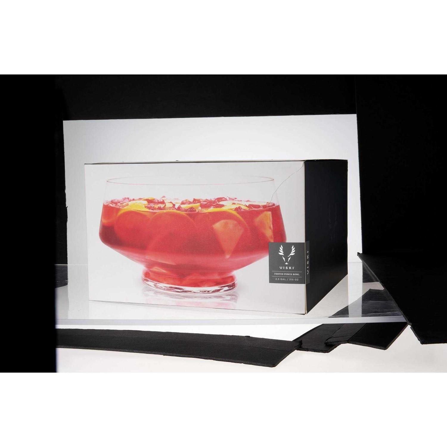 Viski Footed Punch Bowl