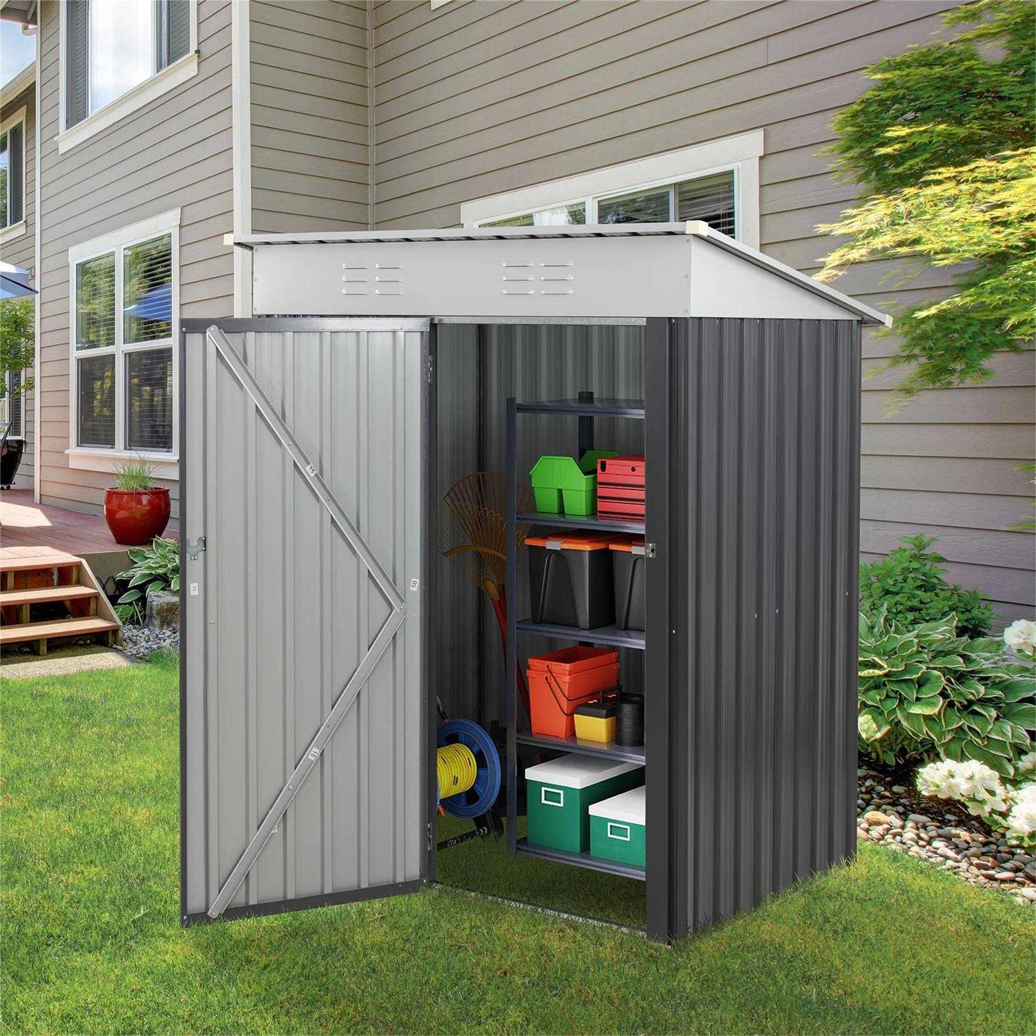 Vongrasig 5x3x6 FT Outdoor Storage Shed