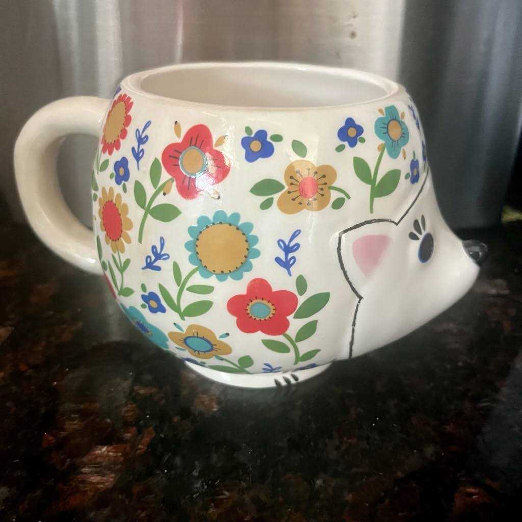 Natural Life Folk Art Hedgehog Mug