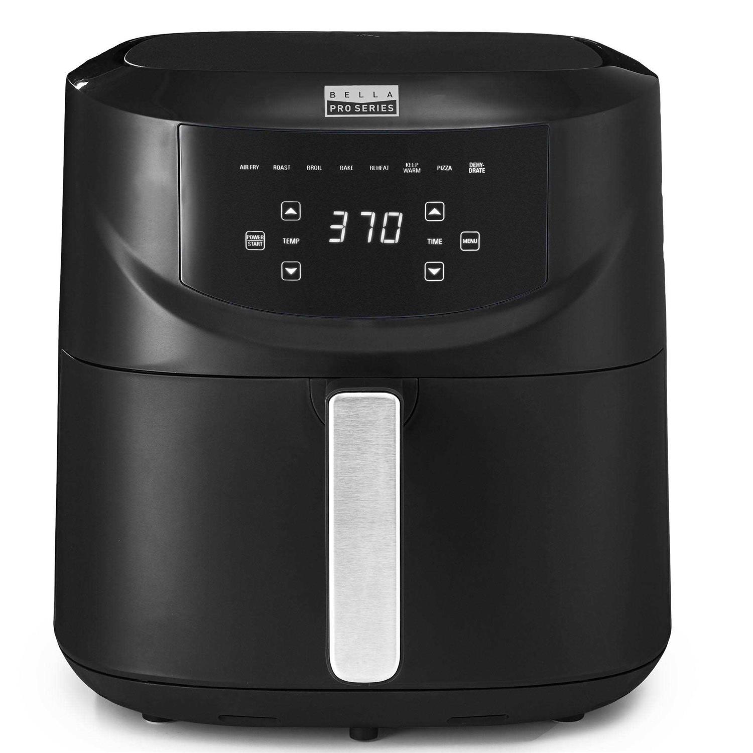 Bella Pro Series 8-qt. Digital Air Fryer with Divided Basket