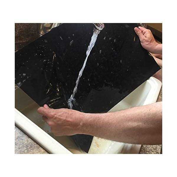 ThreadNanny 2 Pack Large Thick Heavy Duty Non Stick Teflon Oven Liners Mat, 17x 25 BPA and PFOA Free