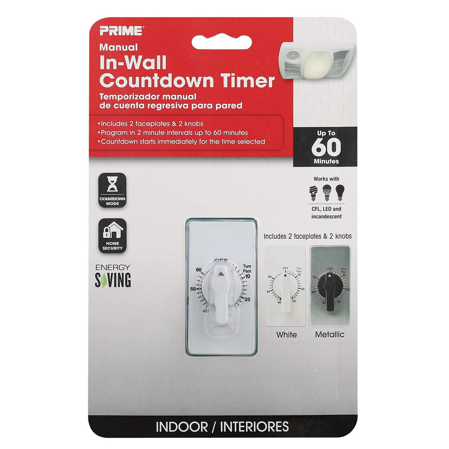 Prime Timer Countdown In-Wall TNIW060-RC