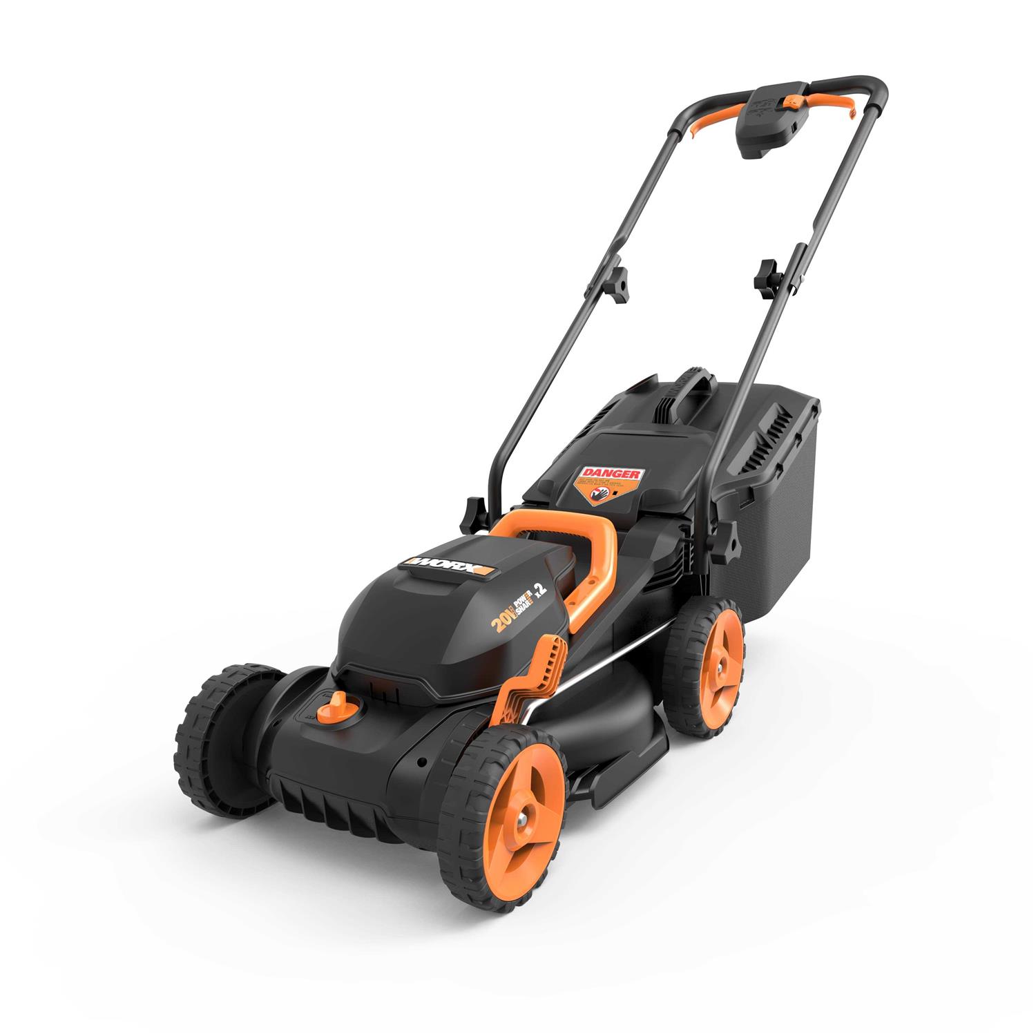 Worx Wg779 40V Power Share 4.0Ah 14 inch Cordless Lawn Mower (Battery and Charger Included), Black