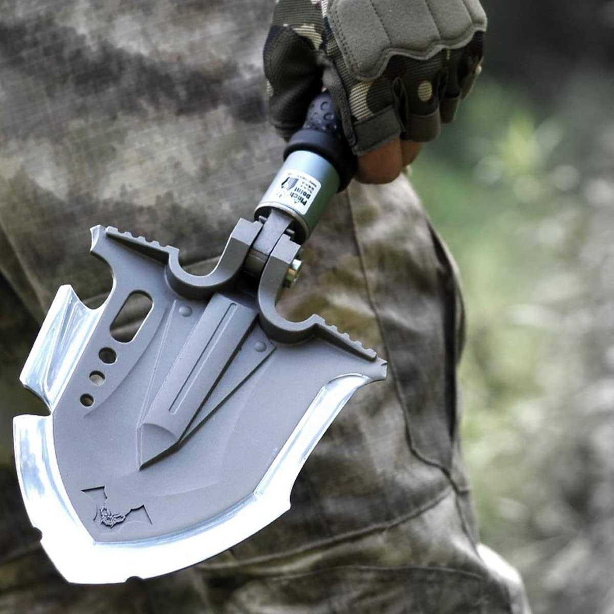 Zune Lotoo Tactical Shovel Axe Survival Multitool 29 in 1 Camping Shovel Folding Upgrade Sets