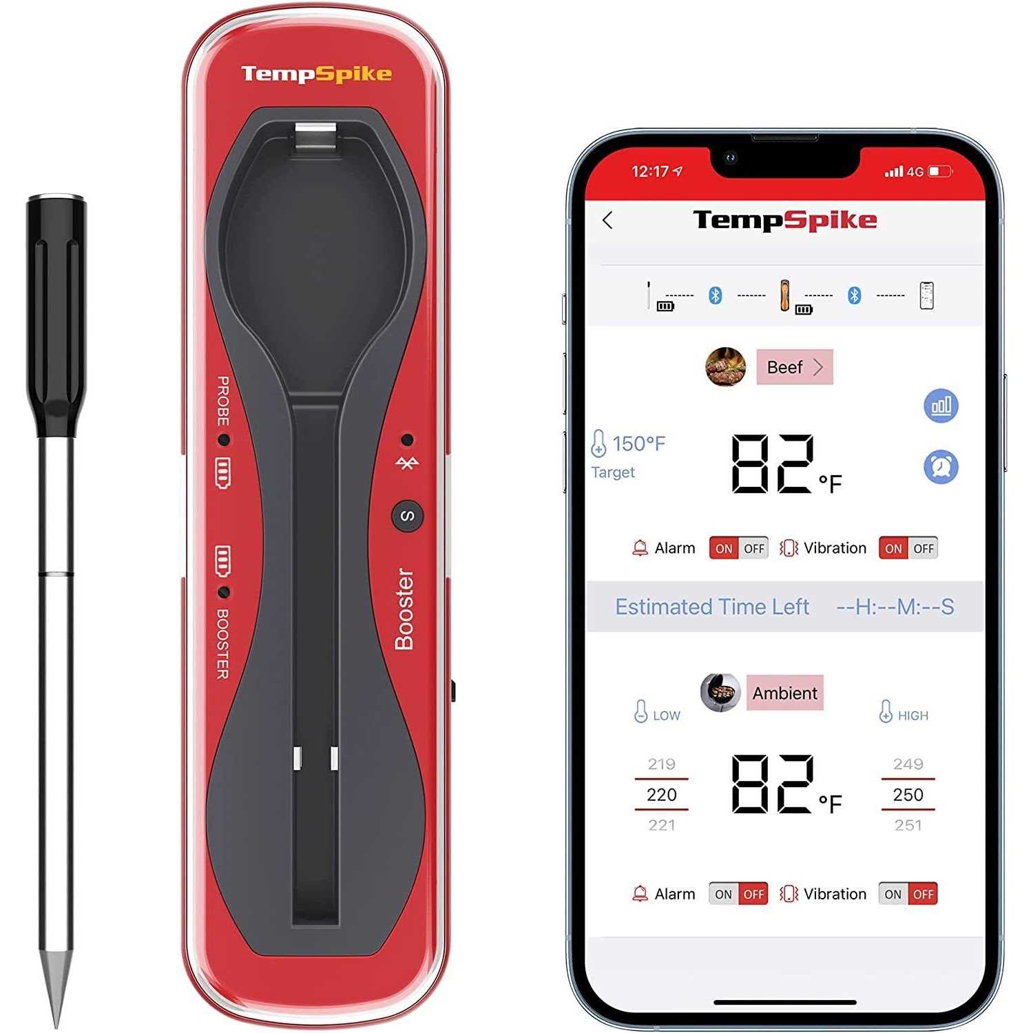 ThermoPro TempSpike Bluetooth Grill Thermometer with Wire-Free Probe