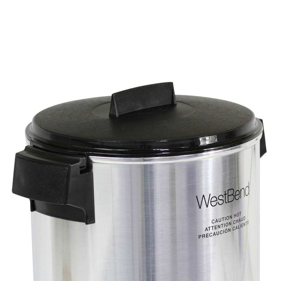 West Bend Coffee Party Percolator, Polished Aluminum, 30 Cup Capacity