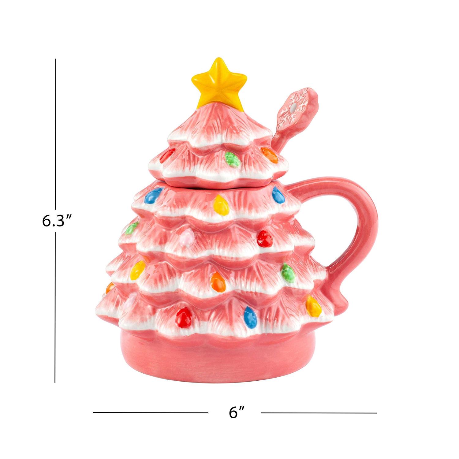 Lidded Nostalgic Tree Mug with Spoon Mr. Christmas