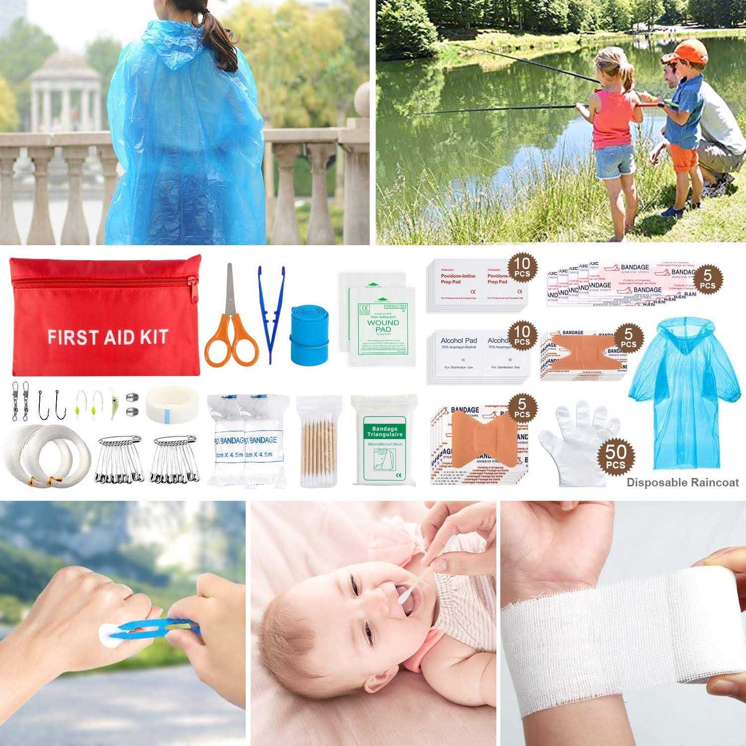 238Pcs Emergency Survival Kit and First Aid Kit, Professional Survival Gear Tool with Tactical Molle Pouch and Emergency Tent for Earthquake