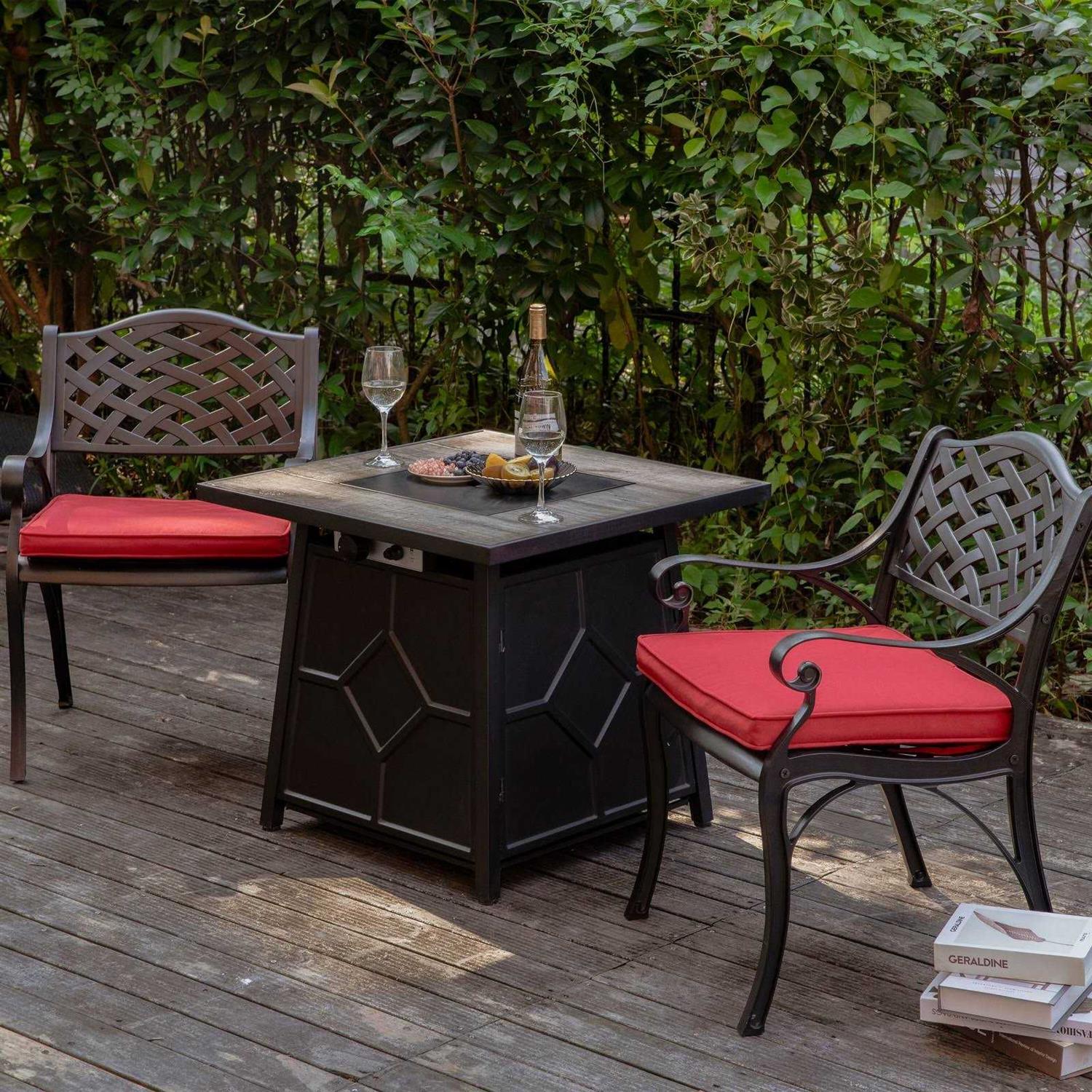 Nuu Garden Square Fire Pit Table Cover