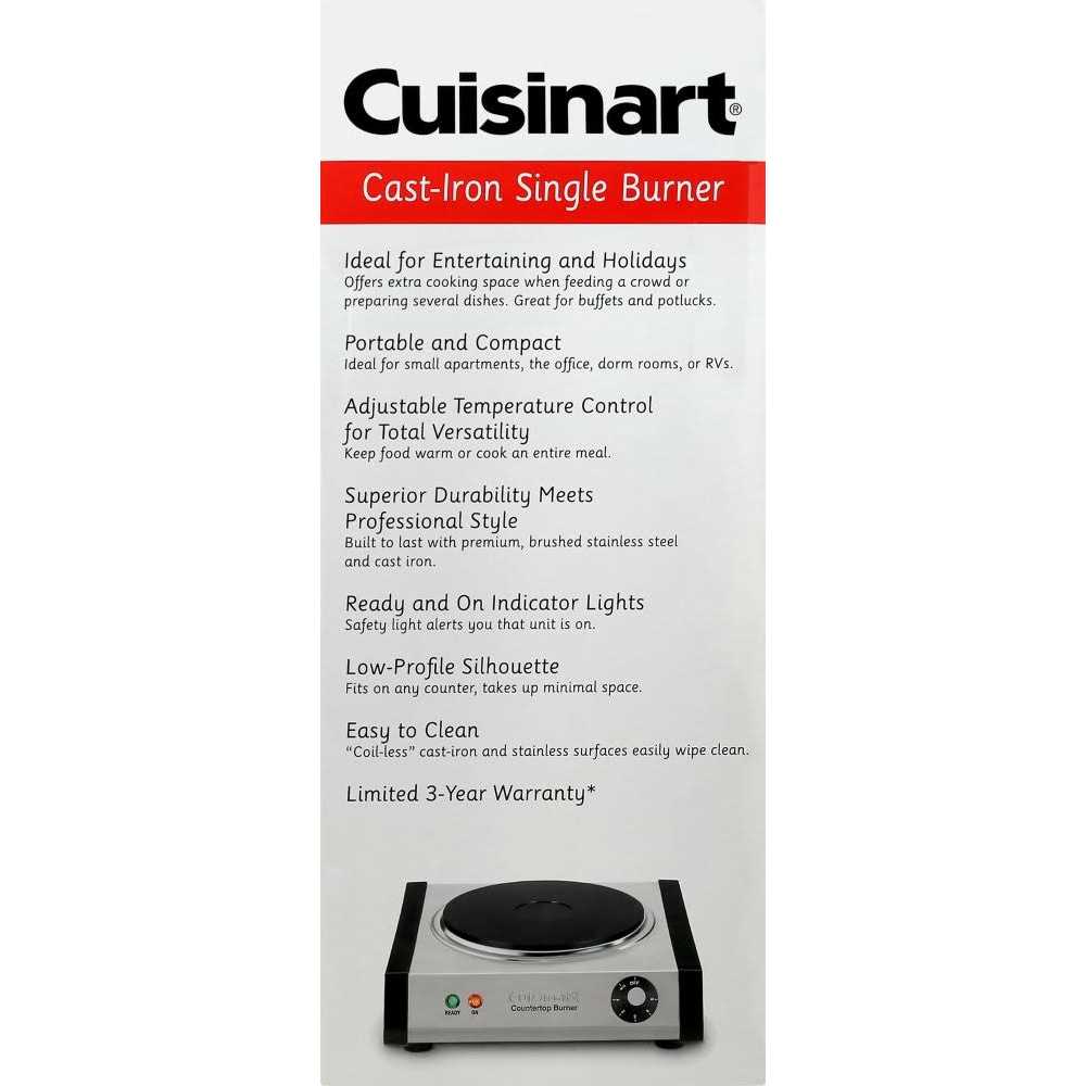 Cuisinart Burner Single