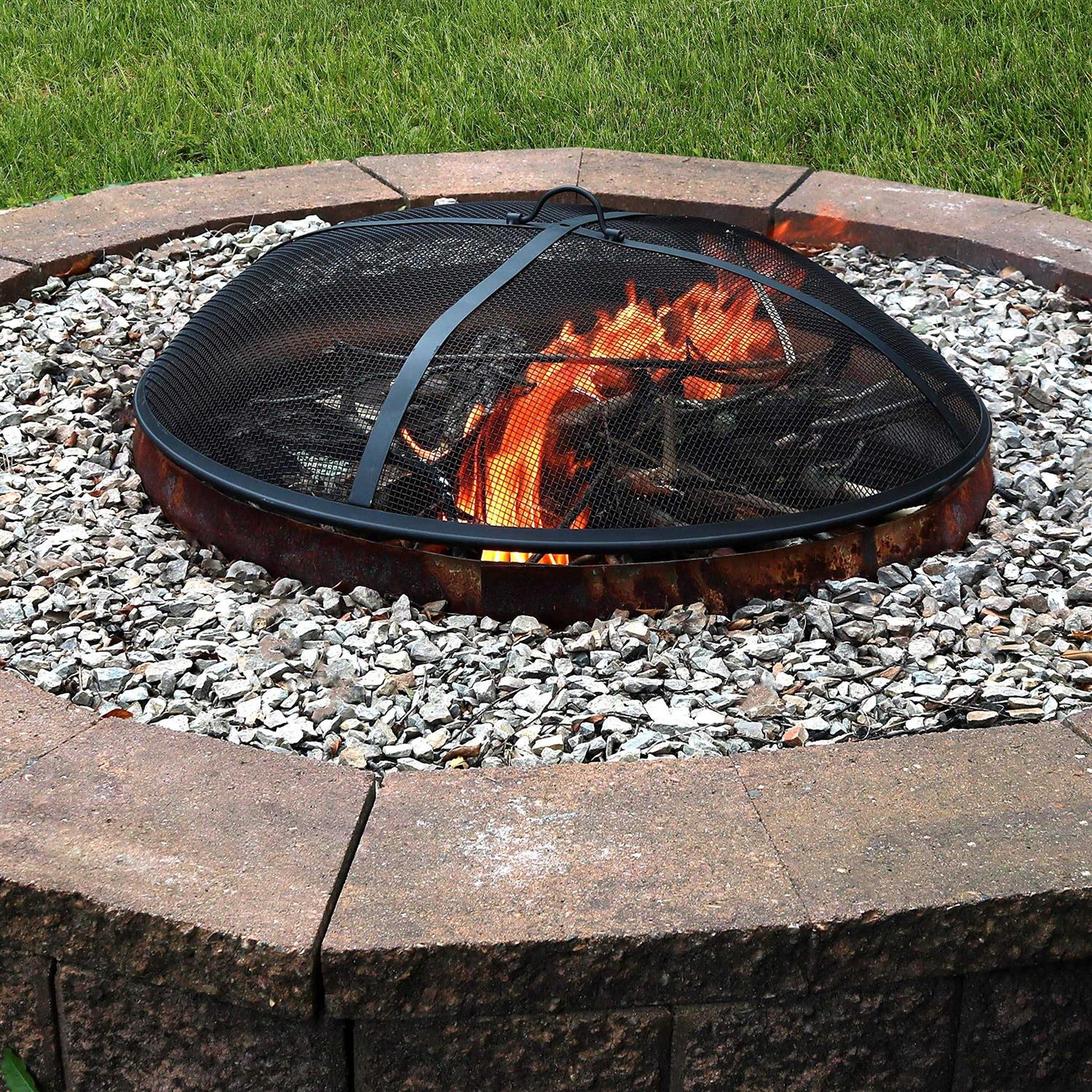 Sunnydaze Decor Heavy Duty Fire Pit Spark Screen
