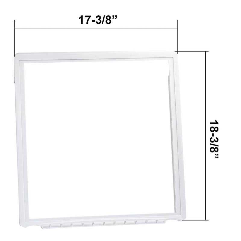 folosem 241969501 Refrigerator Shelf Frame Crisper Pan Cover For Frigidaire Refrigerator,Delicatessen Drawer Cover