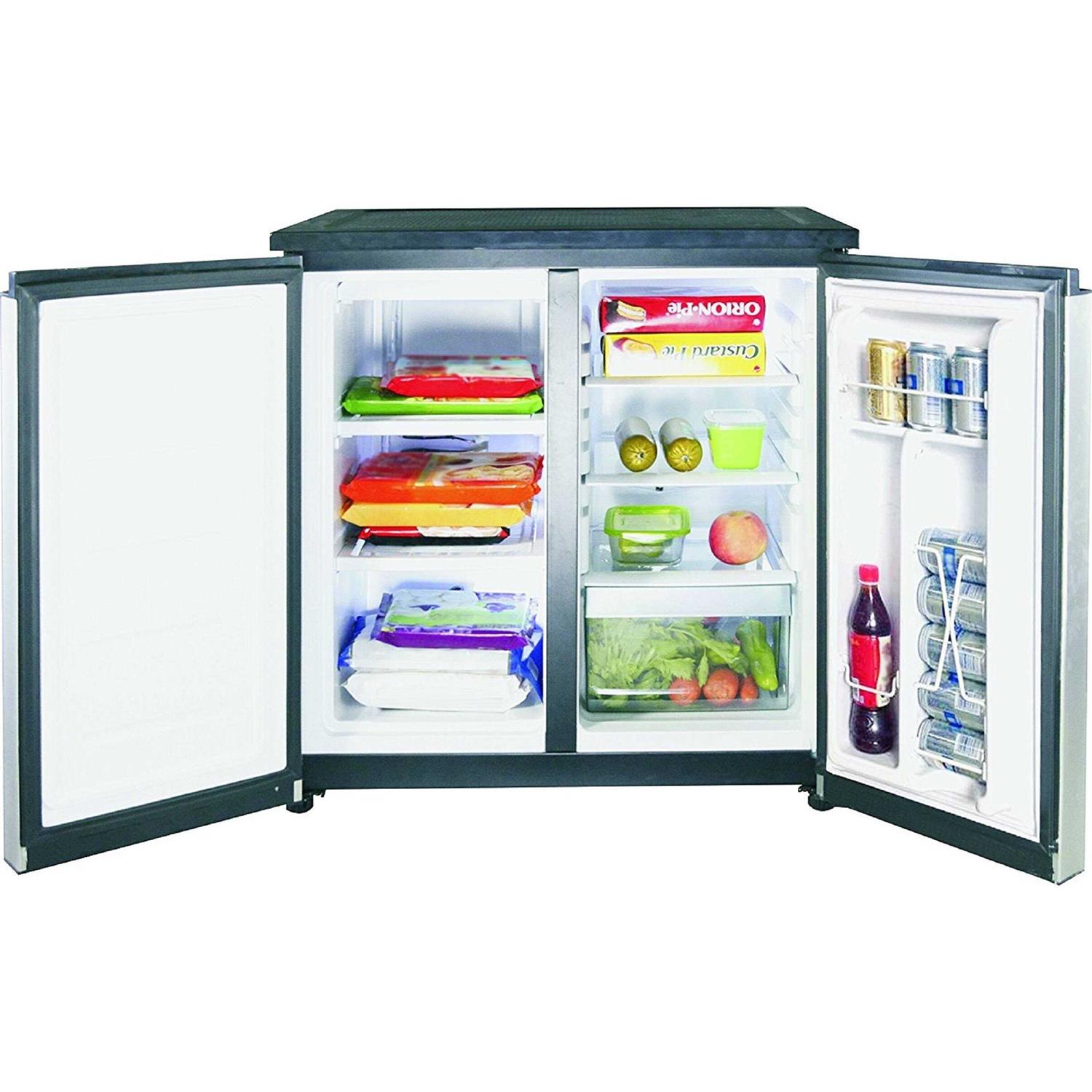 RCA 5.5 Cu ft Side by Side 2 Door Fridge Freezer Rfr551