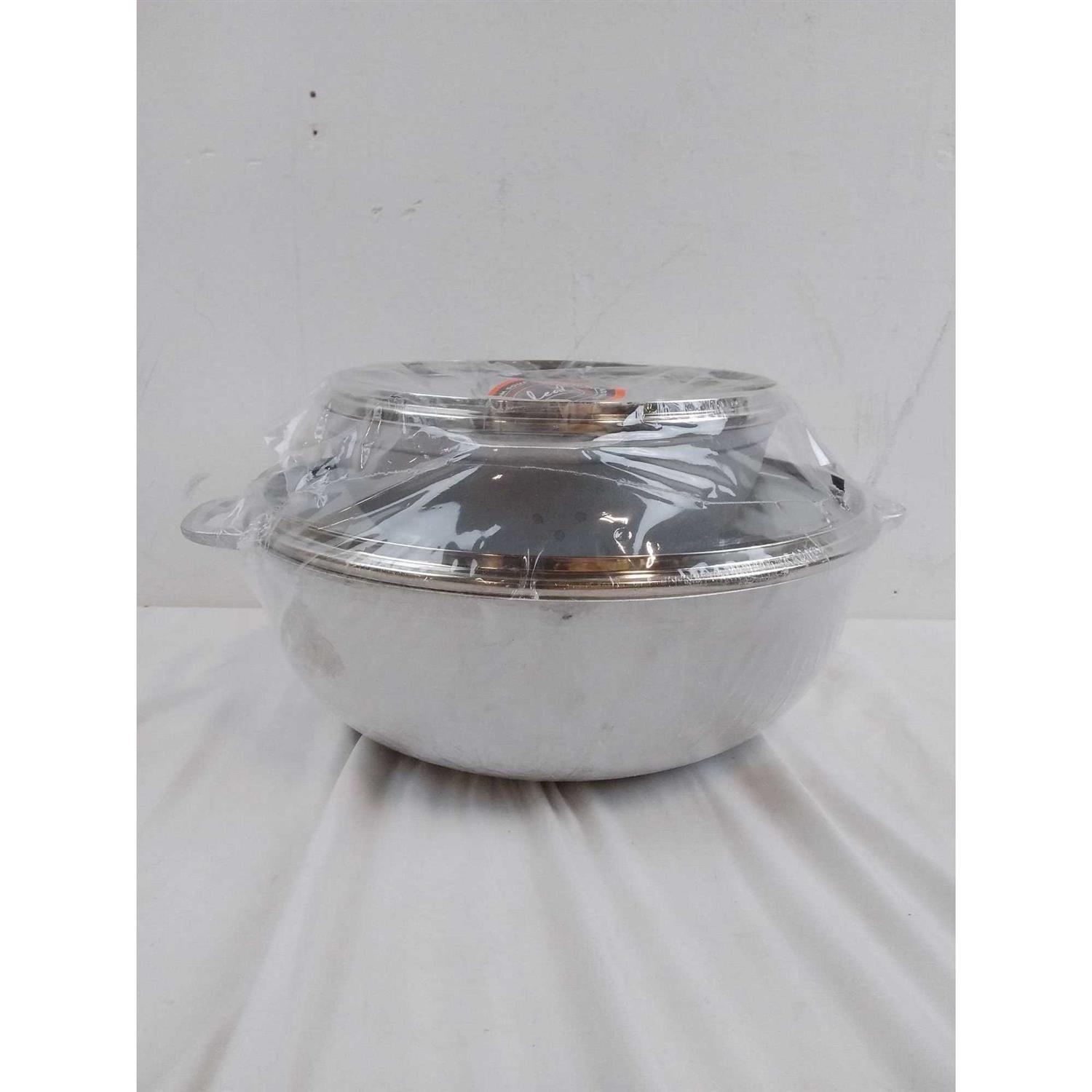 IMUSA 2 Piece Cast Aluminum Caldero Set with Glass Lid