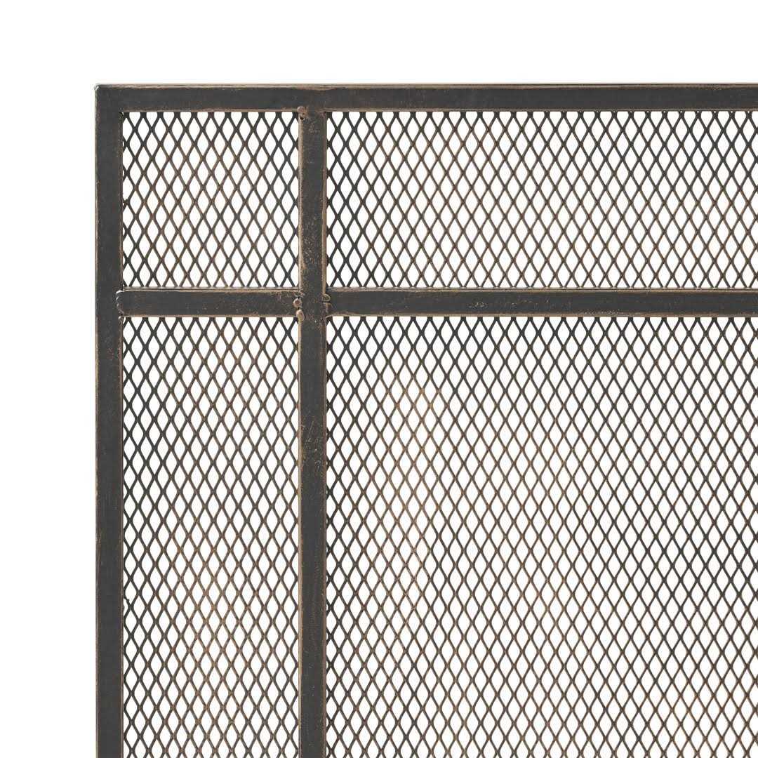 Erick Iron Fireplace Screen Home Loft Concepts Finish