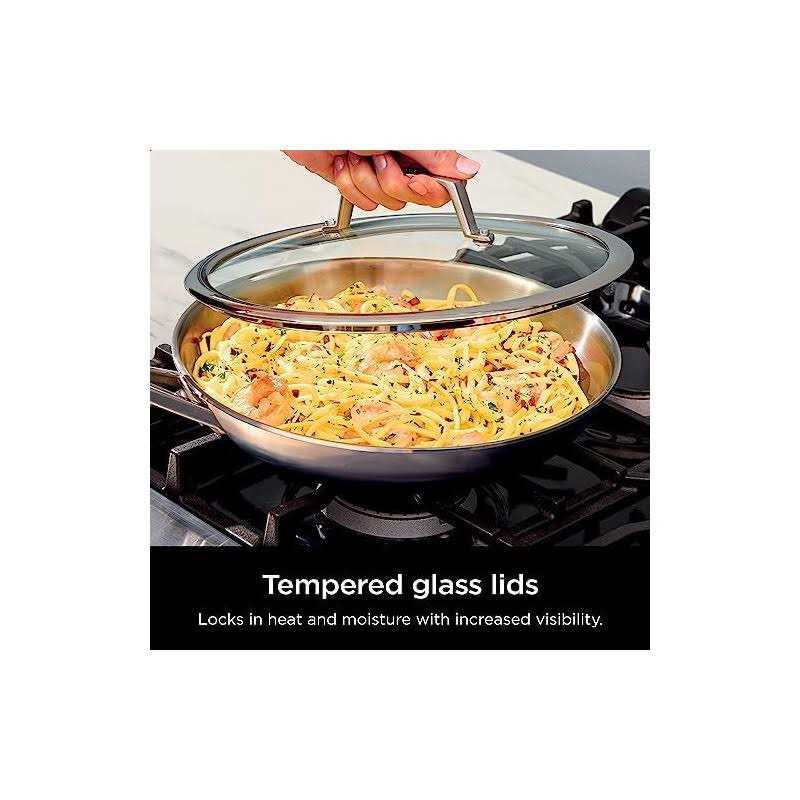 Ninja EverClad Commercial-Grade Stainless Steel Cookware 12-Piece Set C99012