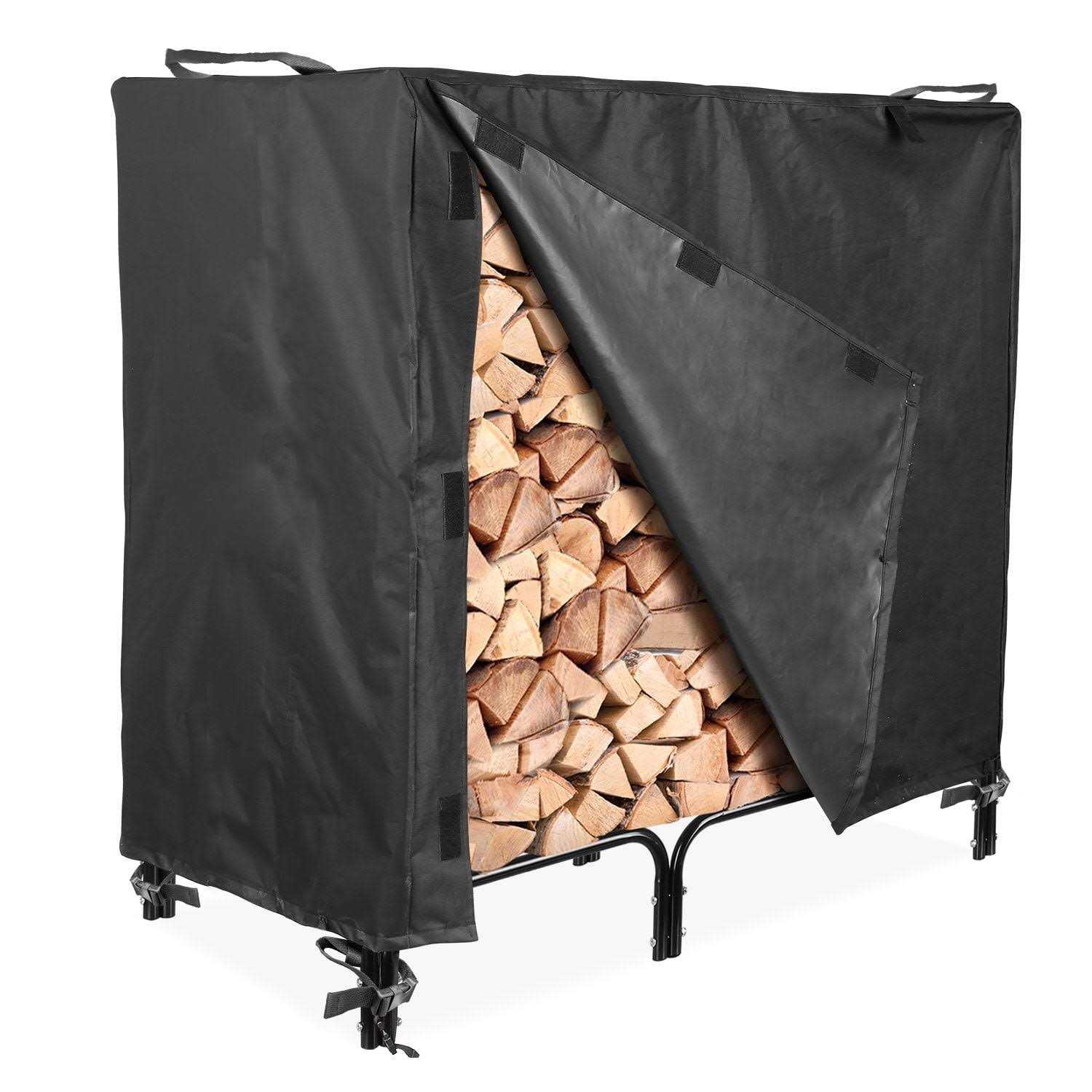 North East Harbor Outdoor Firewood Log Rack Cover inchl x 24 inchw x inchh