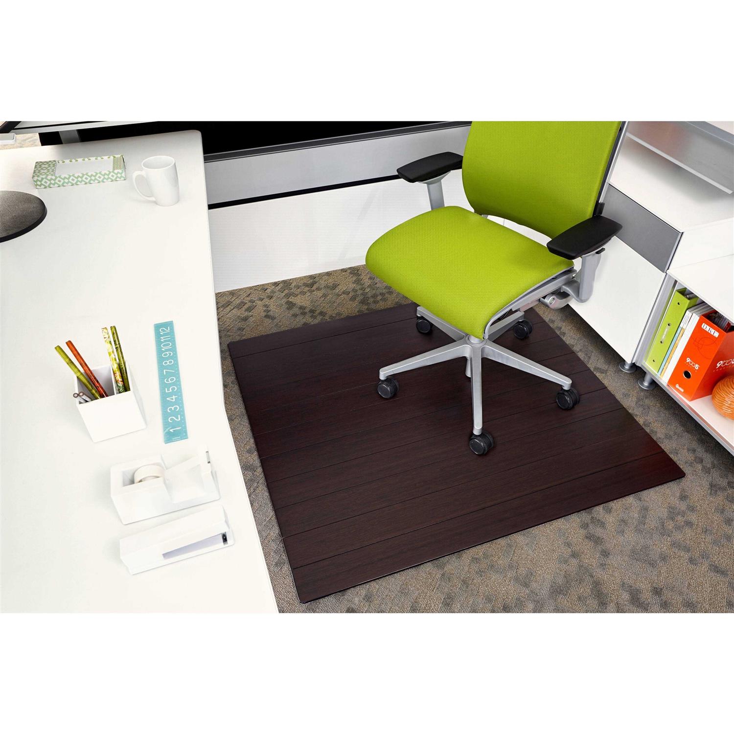 Anji Mountain Bamboo Deluxe Roll-Up Chairmat