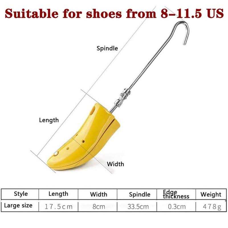 Shoe Trees Higher,1Pcs Suitable for Left and Right Feet -Unisex Stretching Work Boots Height Shoe Stretcher Adjustable Boot Instep Stretchers