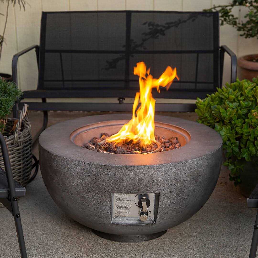 Steelside™ Keaton 14.5 H x 27.5 W Steel Propane Outdoor Fire Pit