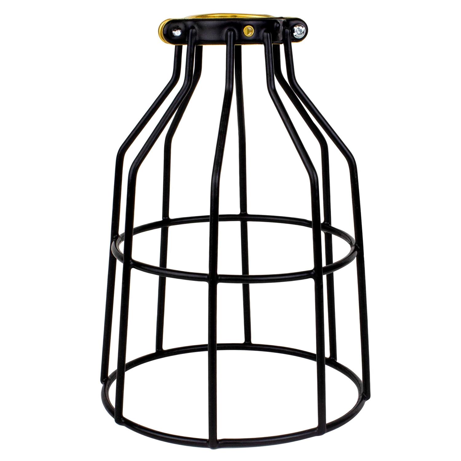 Newhouse Lighting WLG1B Ca Metal Guard for Ceiling Fan, Pendant String Light and Vintage Lamp Shades/Cover