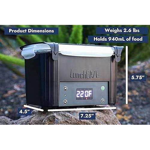 Luncheaze Lite Battery powered, cordless, automatic, self heated electric lunch box