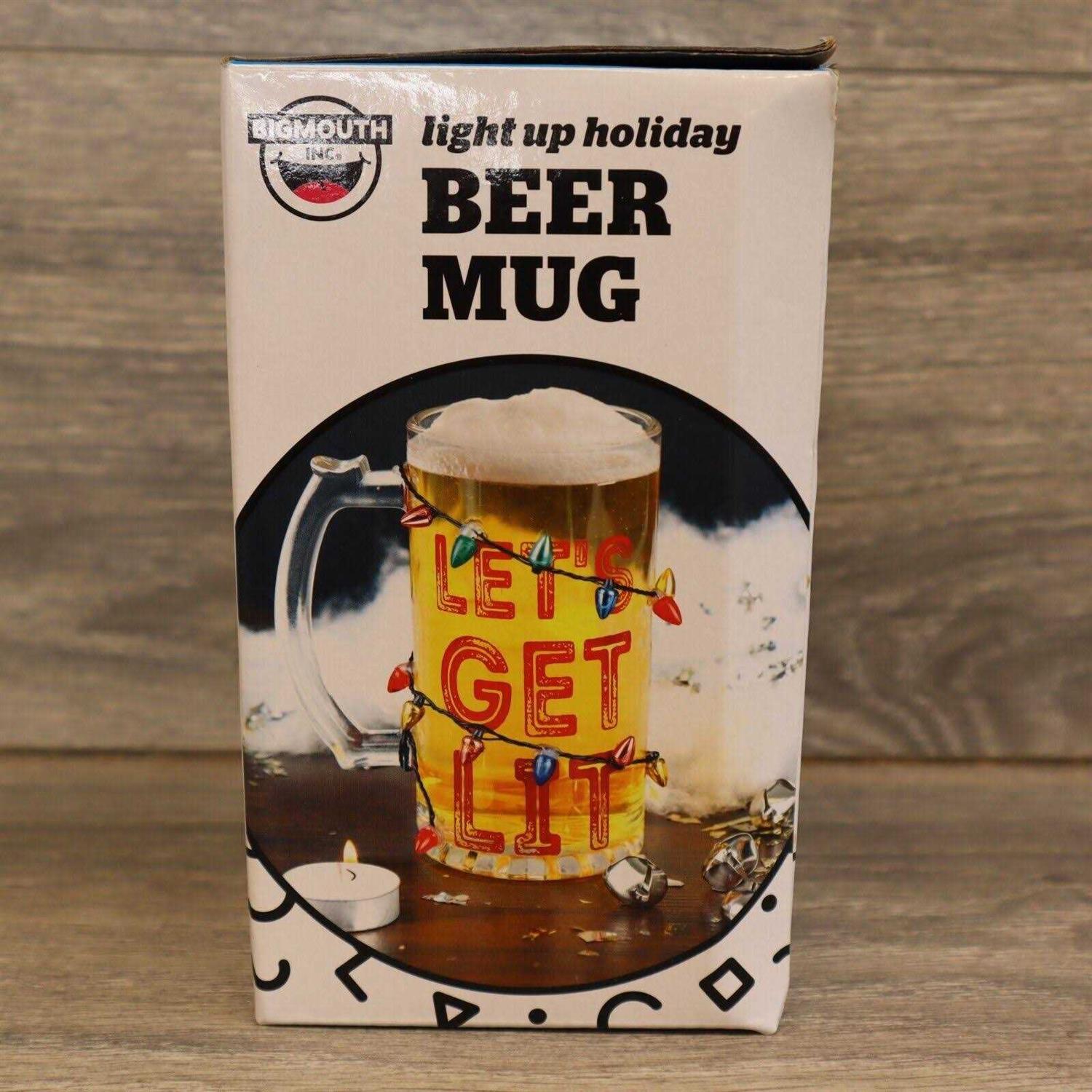 Bigmouth Inc. Get Lit LED Holiday Beer Glass