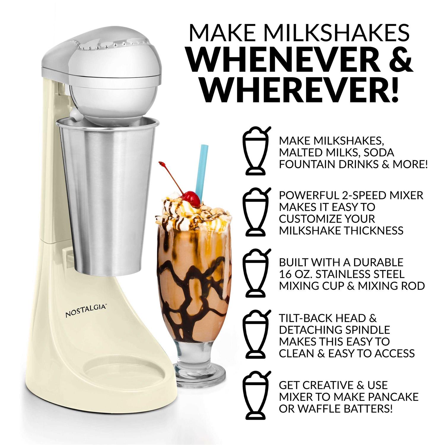Nostalgia Two-Speed Electric Milkshake Maker