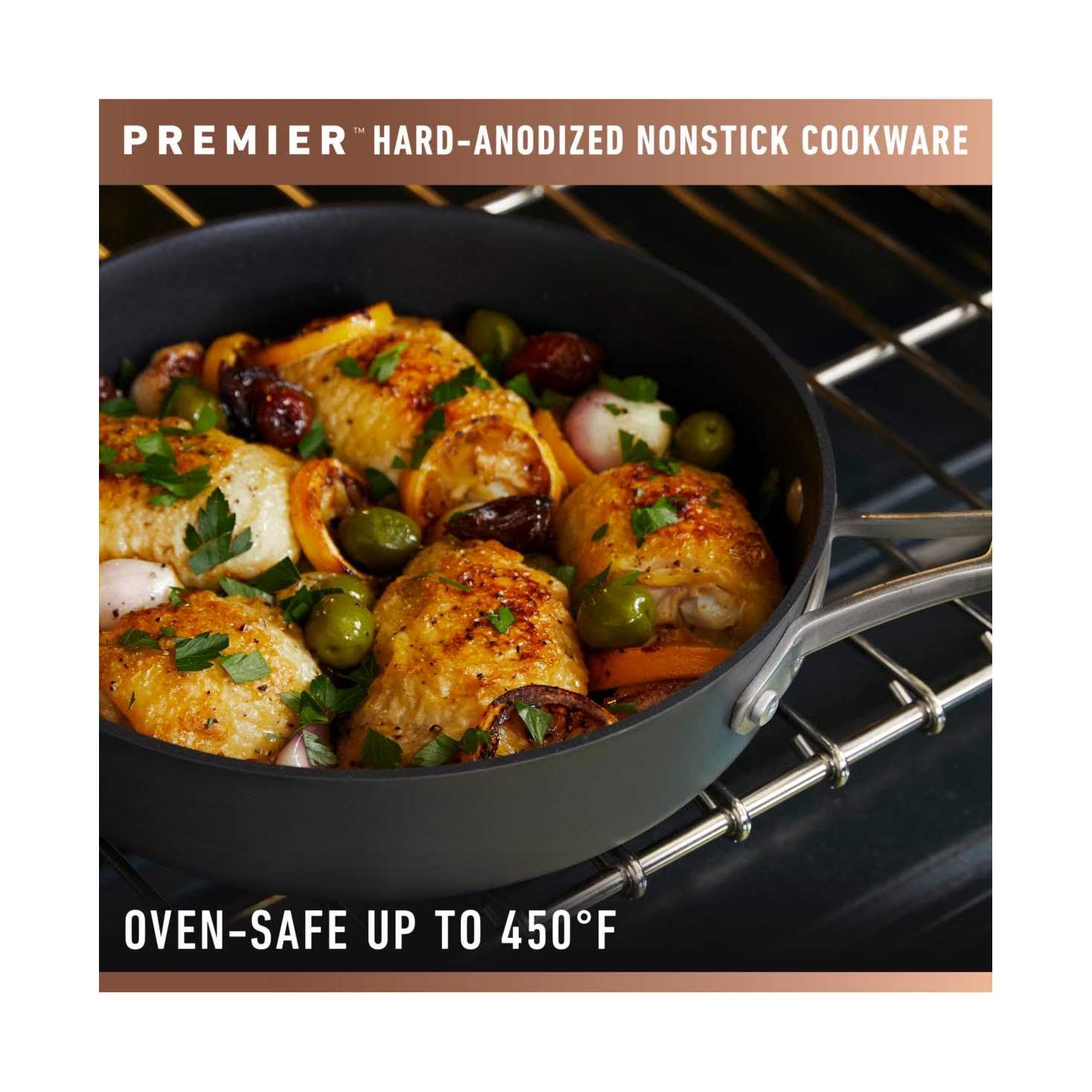 Calphalon Premier Hard-Anodized Nonstick Frying Pan Set