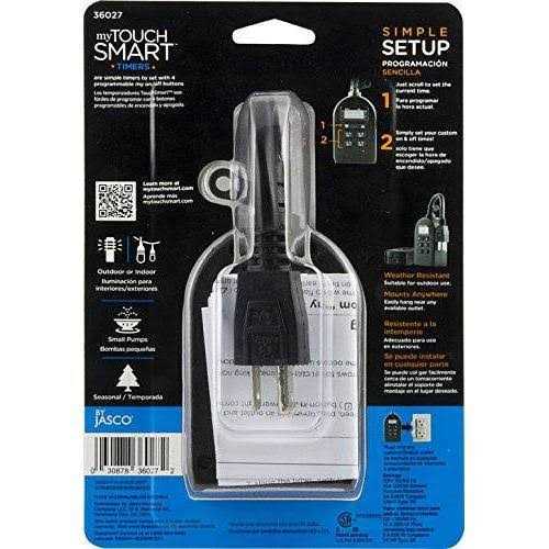 myTouchSmart Indoor/Outdoor Plug-In Digital Timer