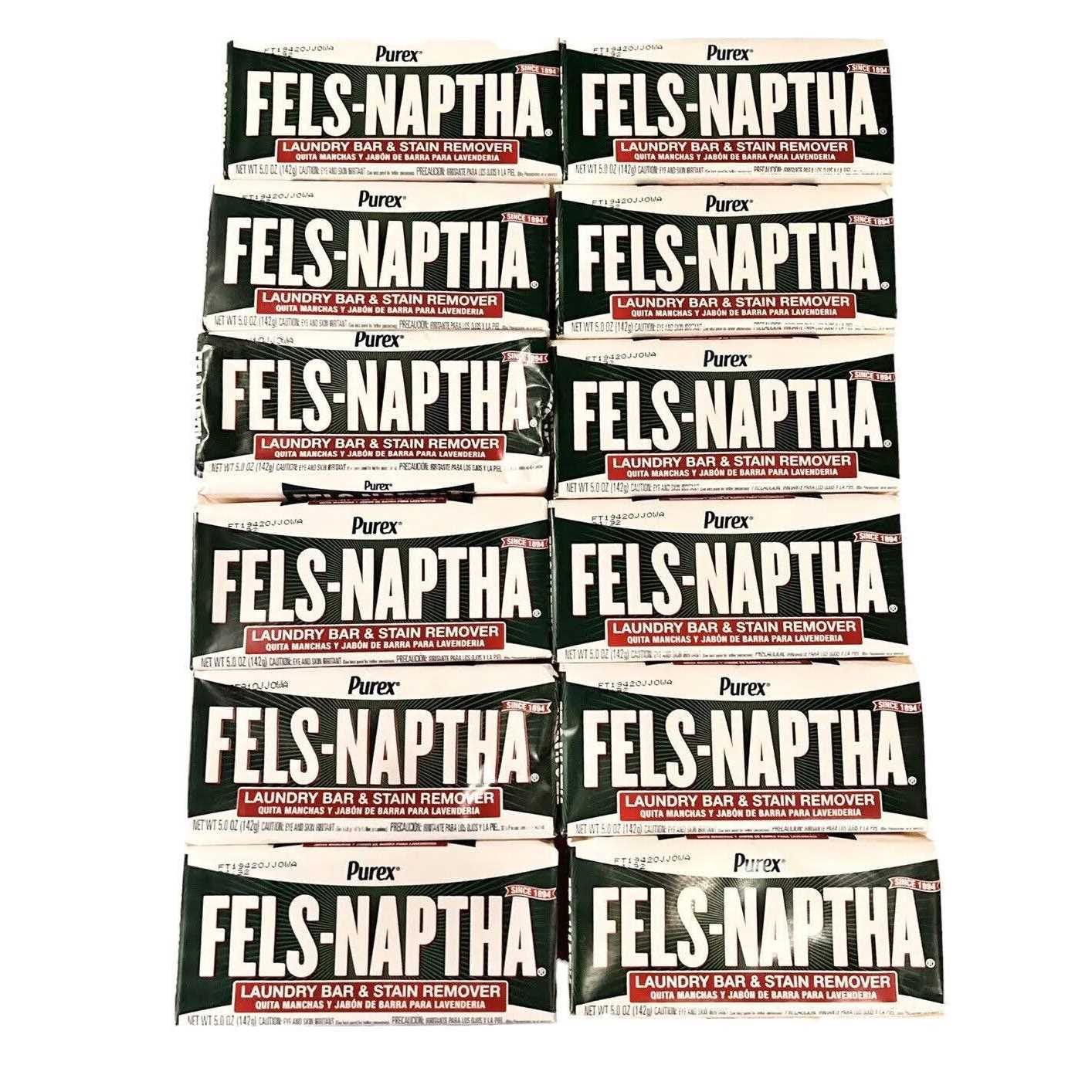 Zout Fels-Naptha Laundry Bar and Stain Remover, Tough Stain Removal, 5 oz., 1 Count, Size: 5.5 oz
