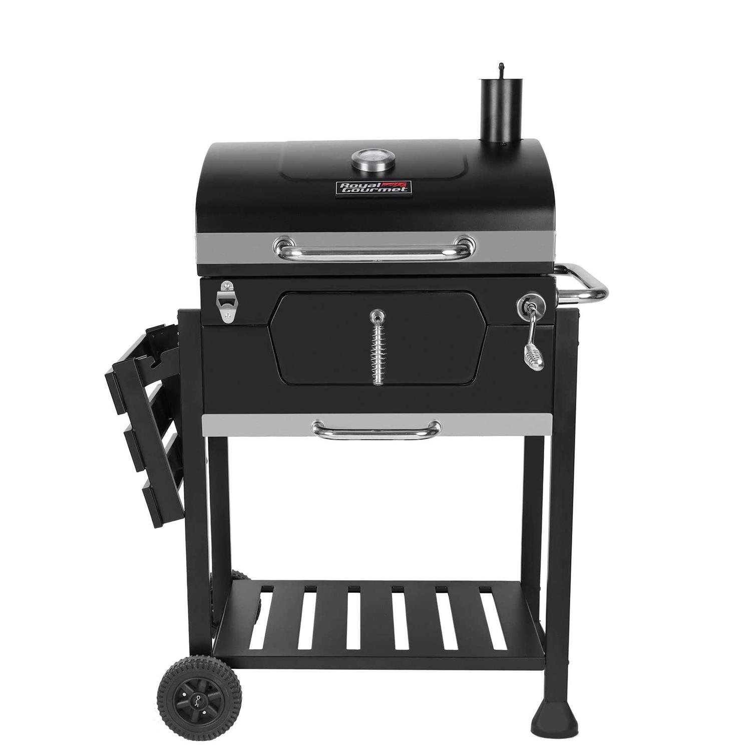 Royal Gourmet 24-Inch Charcoal Grill with Foldable Table