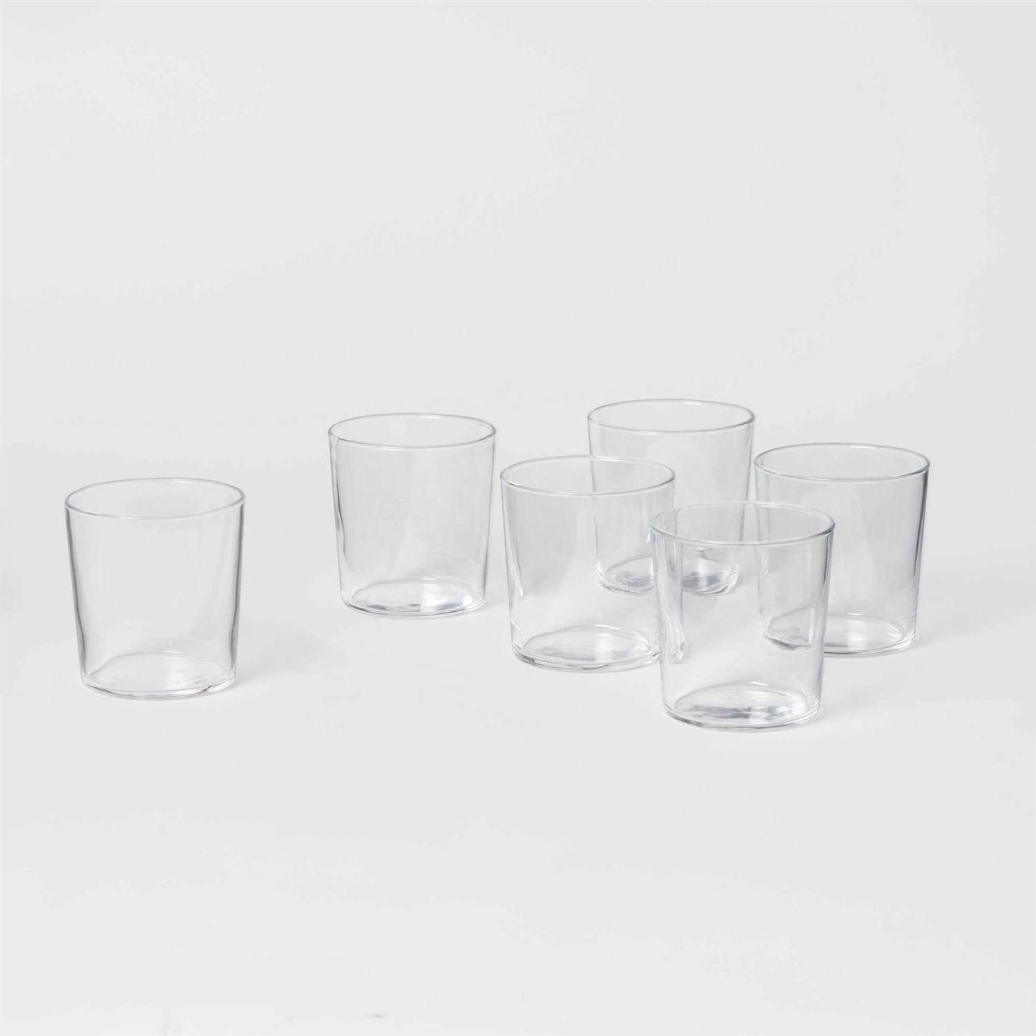 Threshold 12oz 6pk Glass Rioja Double Old Fashioned Glasses