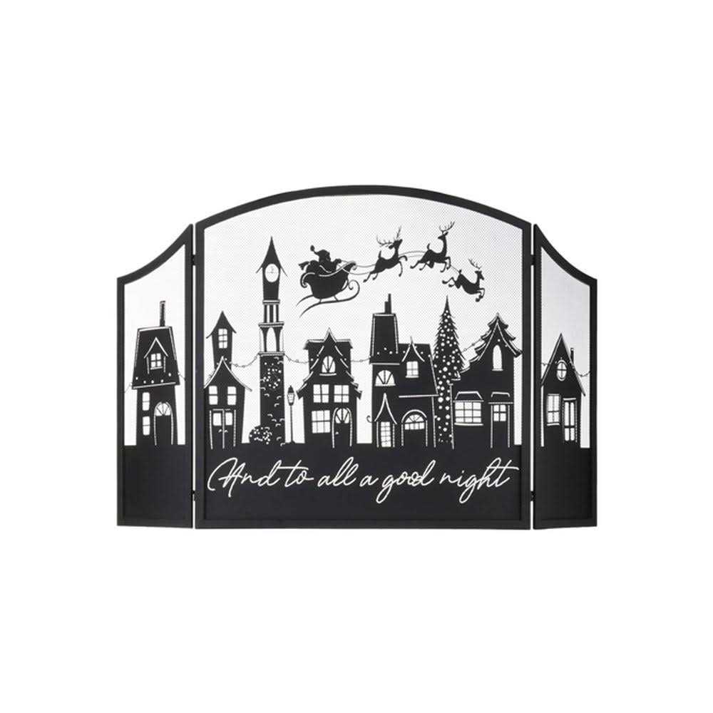 Raz Imports 2021 48-inch And to All A Good Night Fireplace Screen