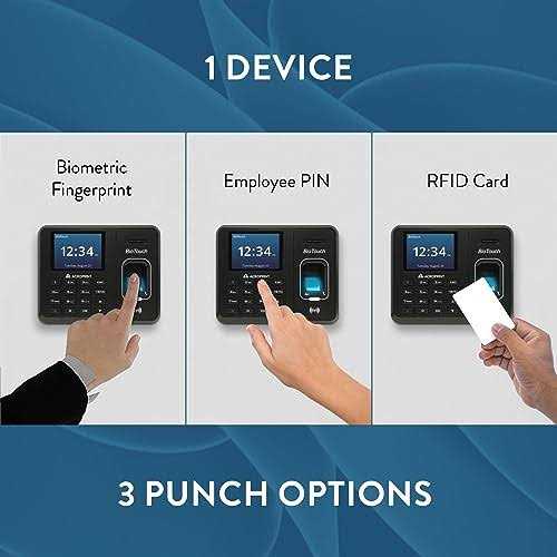 Acroprint BioTouch Time Clock & Badges Bundle