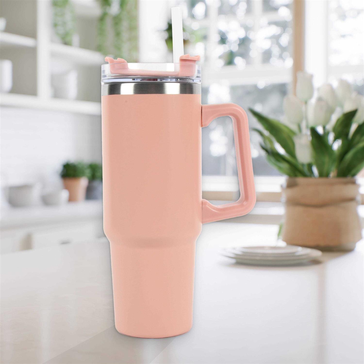 New View Gifts and Accessories Hydration 30 oz. Insulated Stainless Travel Tumbler with Straw New View Gifts and Accessories