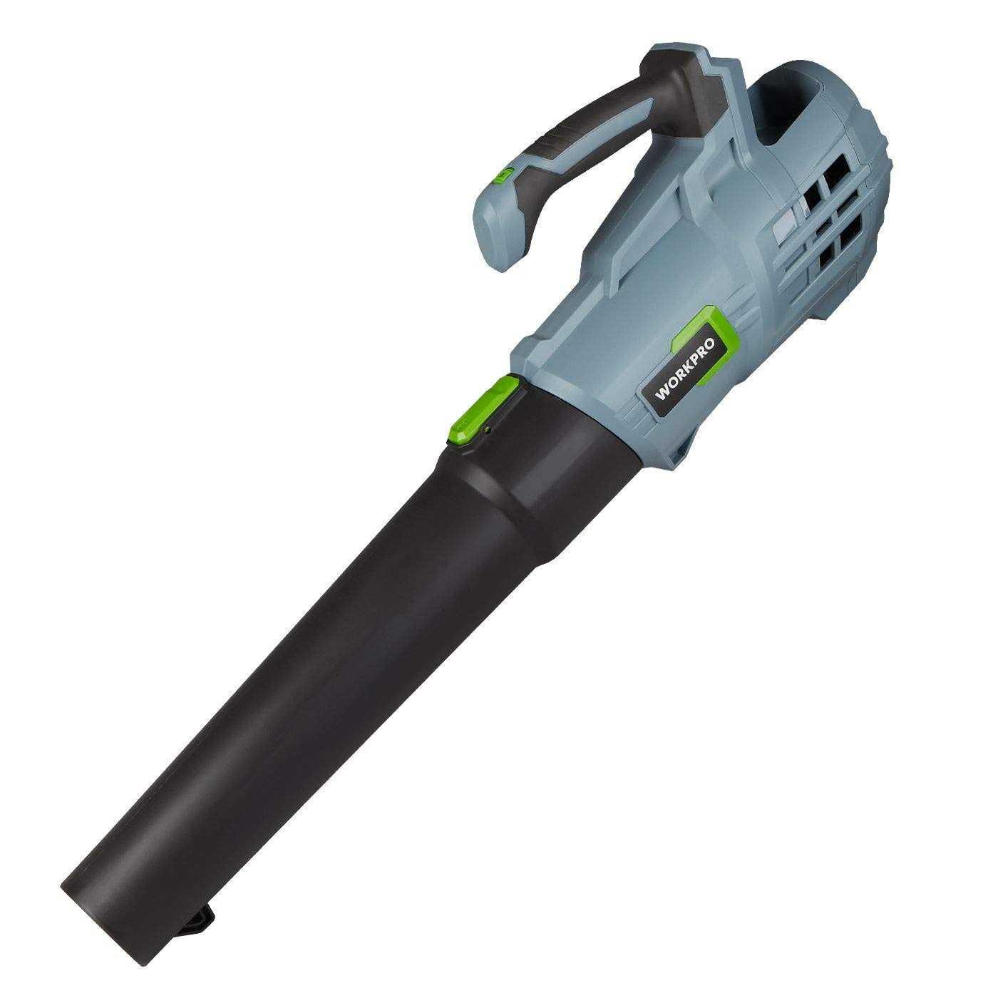 WORKPRO 20V Cordless Leaf Blower, Electric Gardening Tool Powered Sweeper, with 2.0Ah Battery and 1 Hour Quick Charger Included